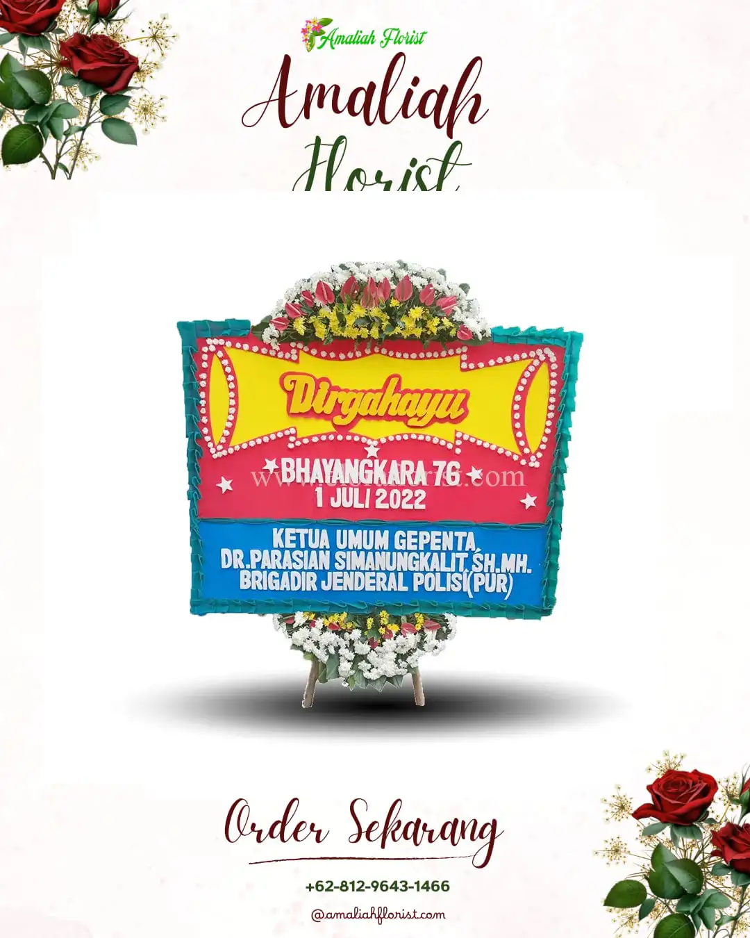 Papan Bunga HUT Ulang Tahun Pangarengan